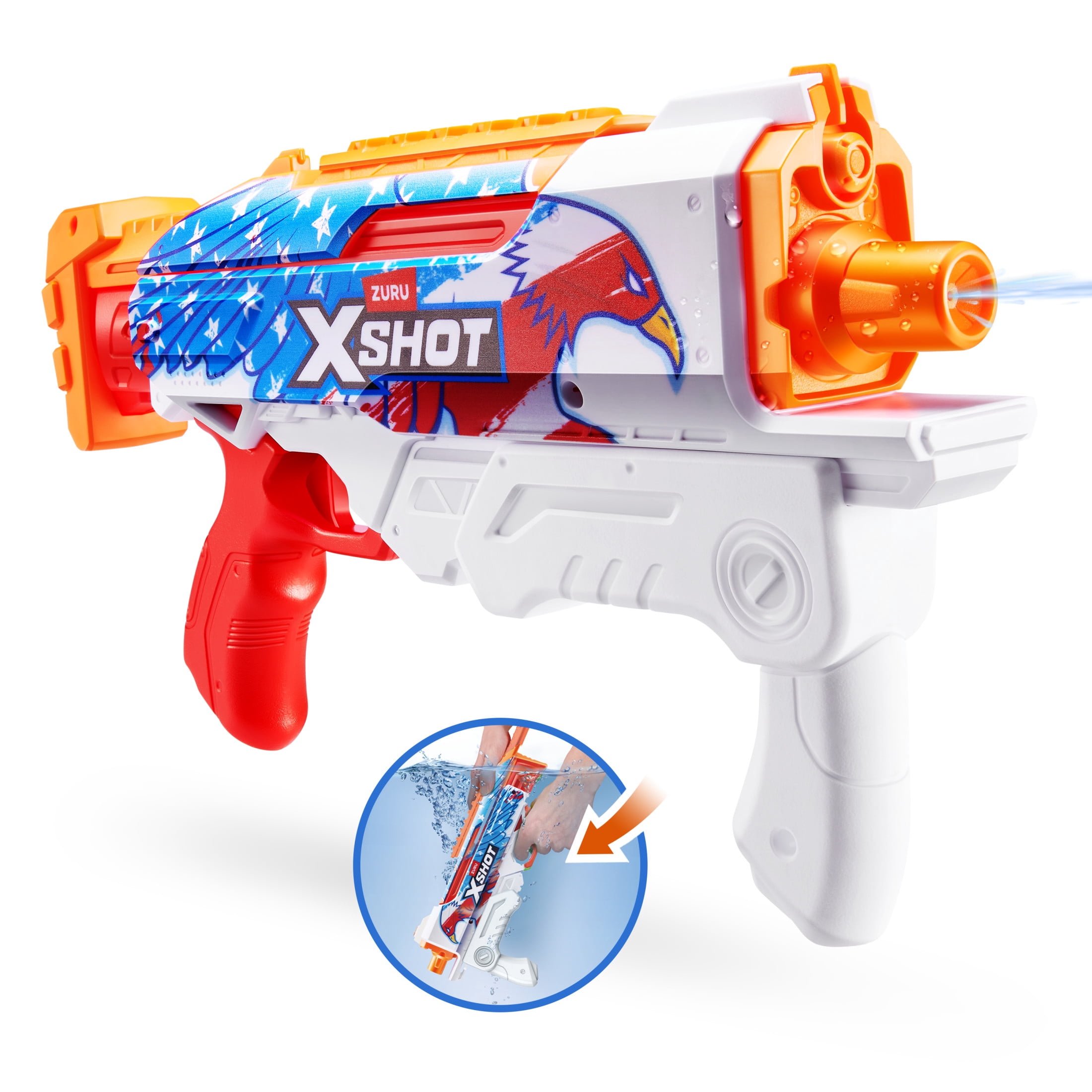 chang CARNIVAL Water Blaster 自動リロード機能付き XSHOT-Water-Fast-Fill-Skins-
