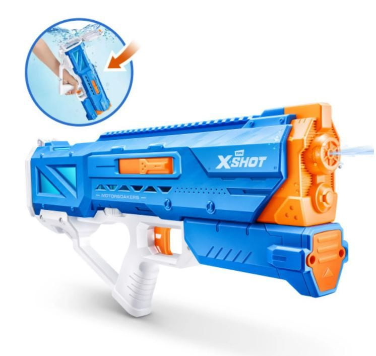 XSHOT Water Hydra Pulse Motor Soaker (Fast Fill) Motorized Outdoor Water Blaster by for Ages 8+