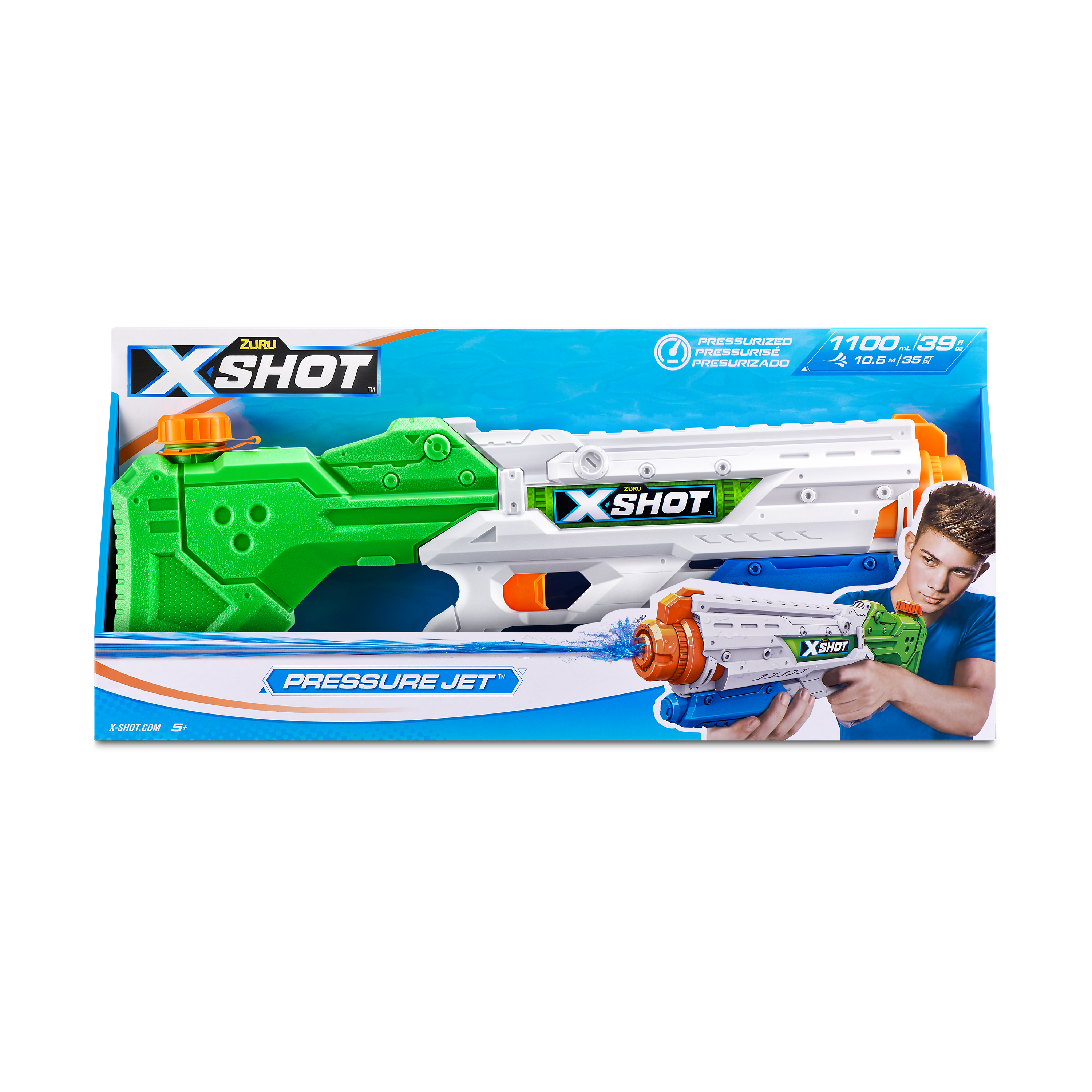 XSHOT Water Warfare Pressure Jet Water Blaster by ZURU, For Ages 5+