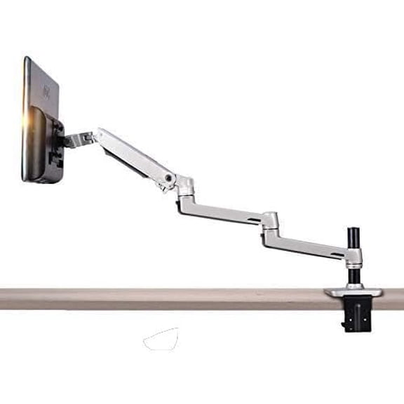 XSJ8013C Aluminum Alloy Ultra Long Arm LED LCD Monitor Holder Table Clamping Full Motion Monitor Mount Support (Black)