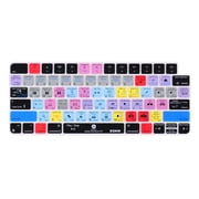 XSKN Premiere Pro Shortcuts Silicone Keyboard Cover Skin for Since 2021 Released Magic Keyboard with Touch ID A2449 /Lock Key A2450 iMac 24 inch keyboard Accessories M1 M2 M3 chip US Version