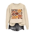 thumbnail image 1 of XSMGTUI Halloween Women's Sweatshirt Crew Neck Ghost Fall Pumpkin Long Sleeve Casual Witch Oversized Pullover Soft Comfortable Cute Vintage Graphic Top, 1 of 7