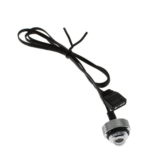 XSPC 5V 3Pin aRGB LED Blank G1/4" Plug, Chrome