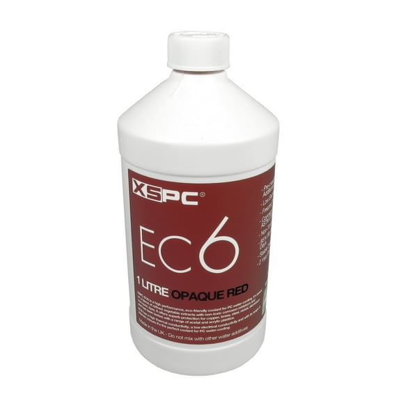 XSPC EC6 High Performance Premix PC Coolant, Opaque, 1000 mL, Red