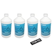 XSPC EC6 High Performance Premix PC Coolant, Translucent, 1000 mL, Blue UV, 4-pack