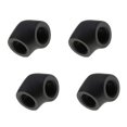 thumbnail image 1 of XSPC G1/4" Female to Female 90 Degree Elbow Fitting, Matte Black, 4-pack, 1 of 7