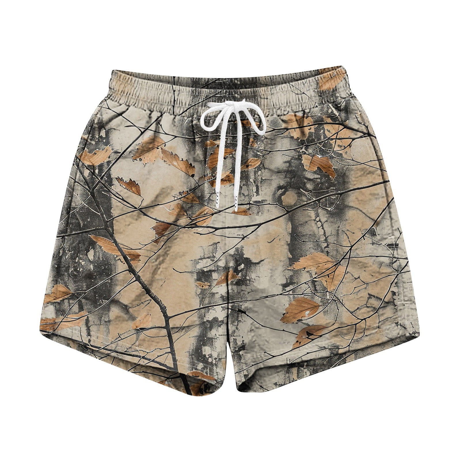 【SCENERITY】Milk Camo Bermuda Pants XSSFCC Real Tree Camo Shorts for Men Casual Quick Drying