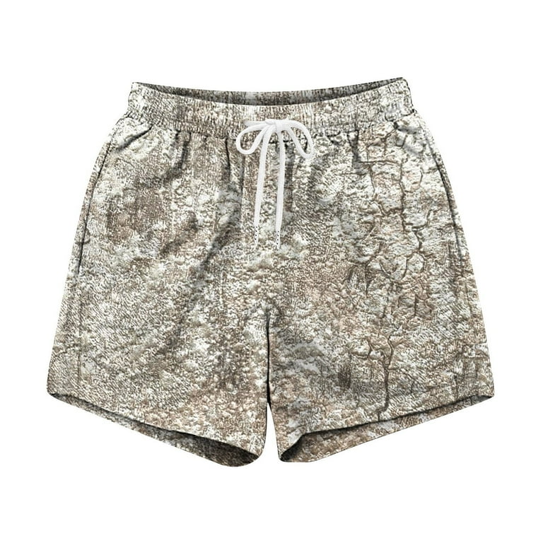 XSSFCC Camo Shorts Women Dressy Elastic Waist Camo Shorts Hunting Tree Camo Sweat Shorts Army Green M