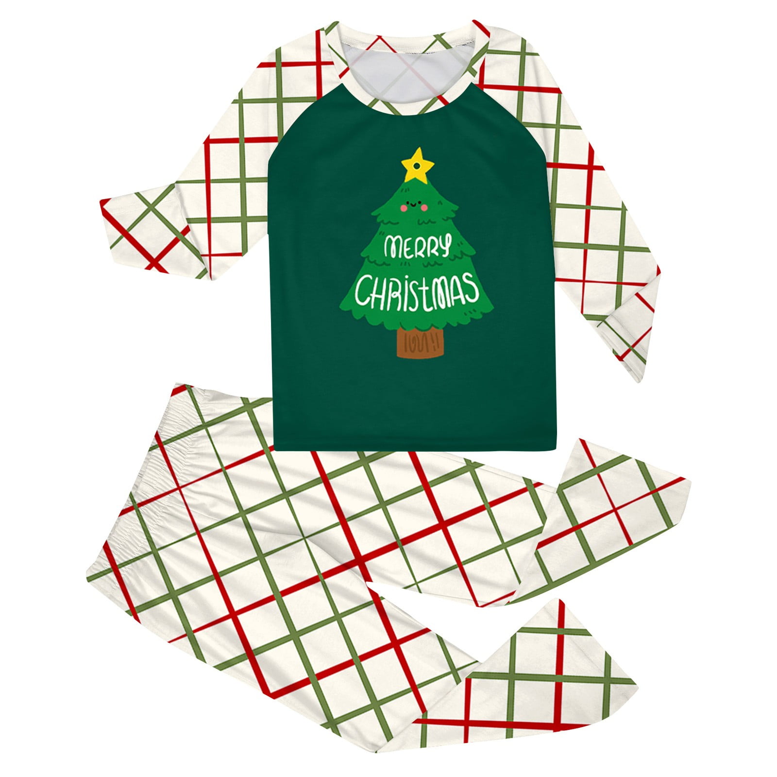 XSSFCC Family Christmas PJs Matching Sets 2024 Holiday Pajama Outfits