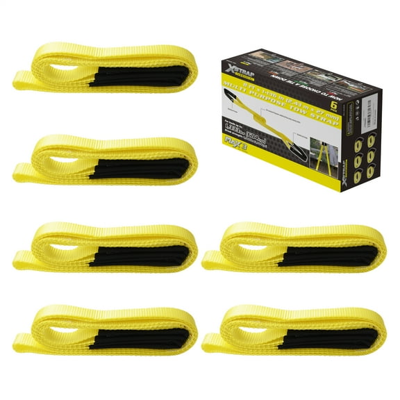 XSTRAP 6PK 8FT Lift Sling Web Strap/Wear Guard End