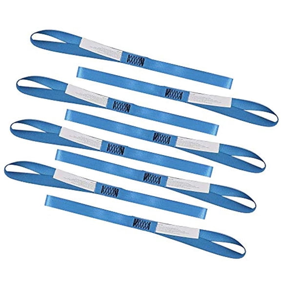 XSTRAP Soft Loop Tie Down Straps 8PK 3600LB Blue