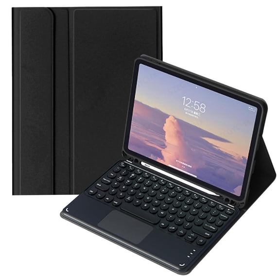XSY(VINFINE) Keyboard Case with Touchpad Compatible with iPad 6th Gen(2018), 5th Gen(2017), Air 2/Air, iPad Pro 9.7, Smart Keyboard Folio Cover with Pencil Holder, Multi-Touch Trackpad