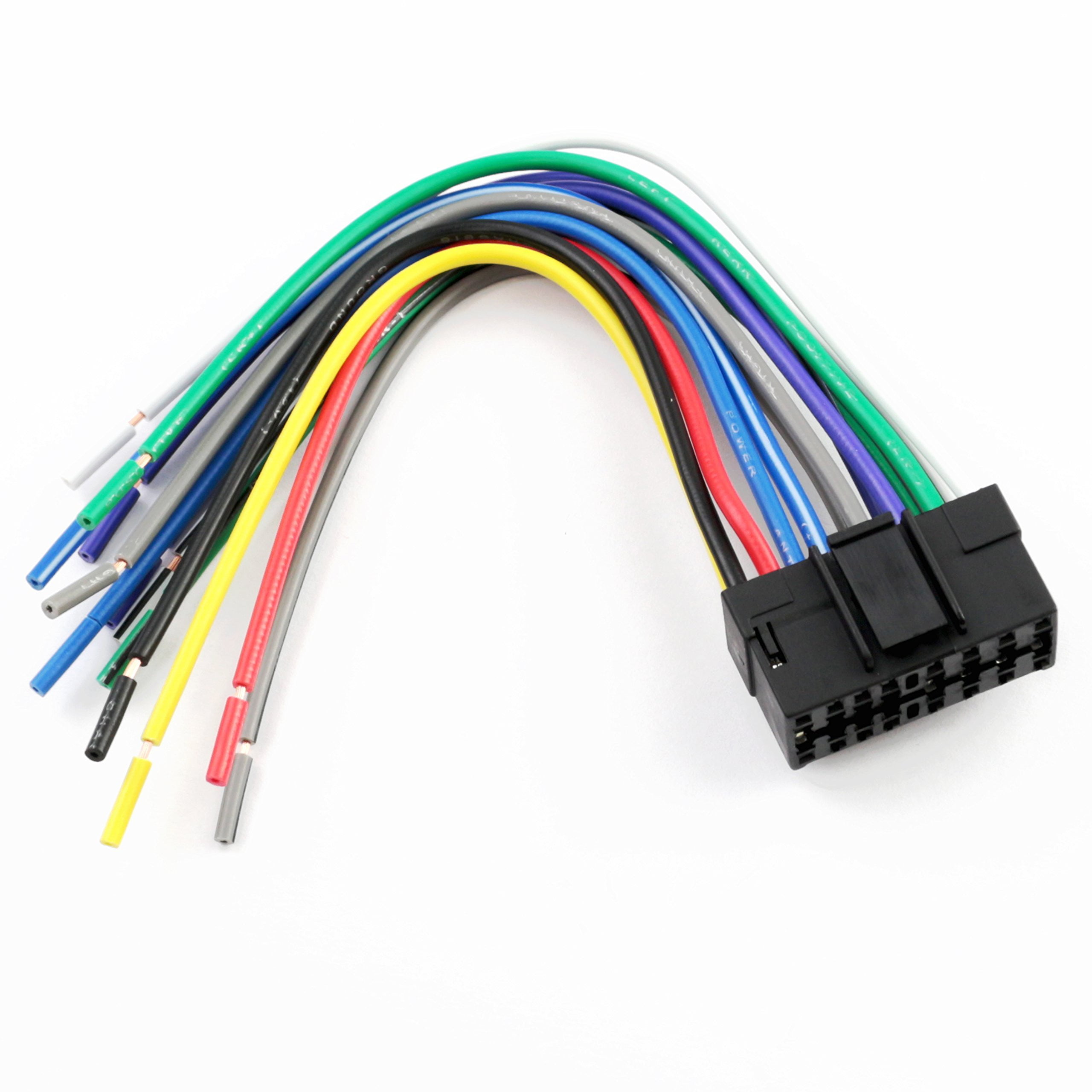 XScorpion SY16000 Universal 16Pin Wiring Harness with Aftermarket Stereo Plugs for Sony