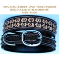 thumbnail image 1 of XSmall 9''- 13'' Dog Puppy Collar Genuine Cow Leather Padded Canine  6015, 1 of 5