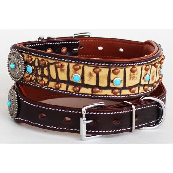 XSmall 9''- 13'' Rhinestone Dog Puppy Collar Crystal Cow Leather  6028ACO238