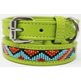 thumbnail image 1 of XSmall 9''- 13'' Soft Genuine Leather Beaded Padded Dog Puppy Collar  60RT12LG, 1 of 2