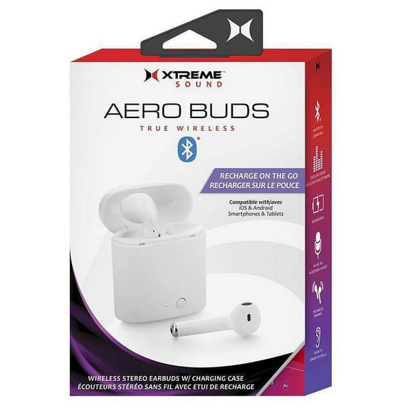 XT-XBE90107WHT Xtreme Aero Buds BlueT True Wireless Wht