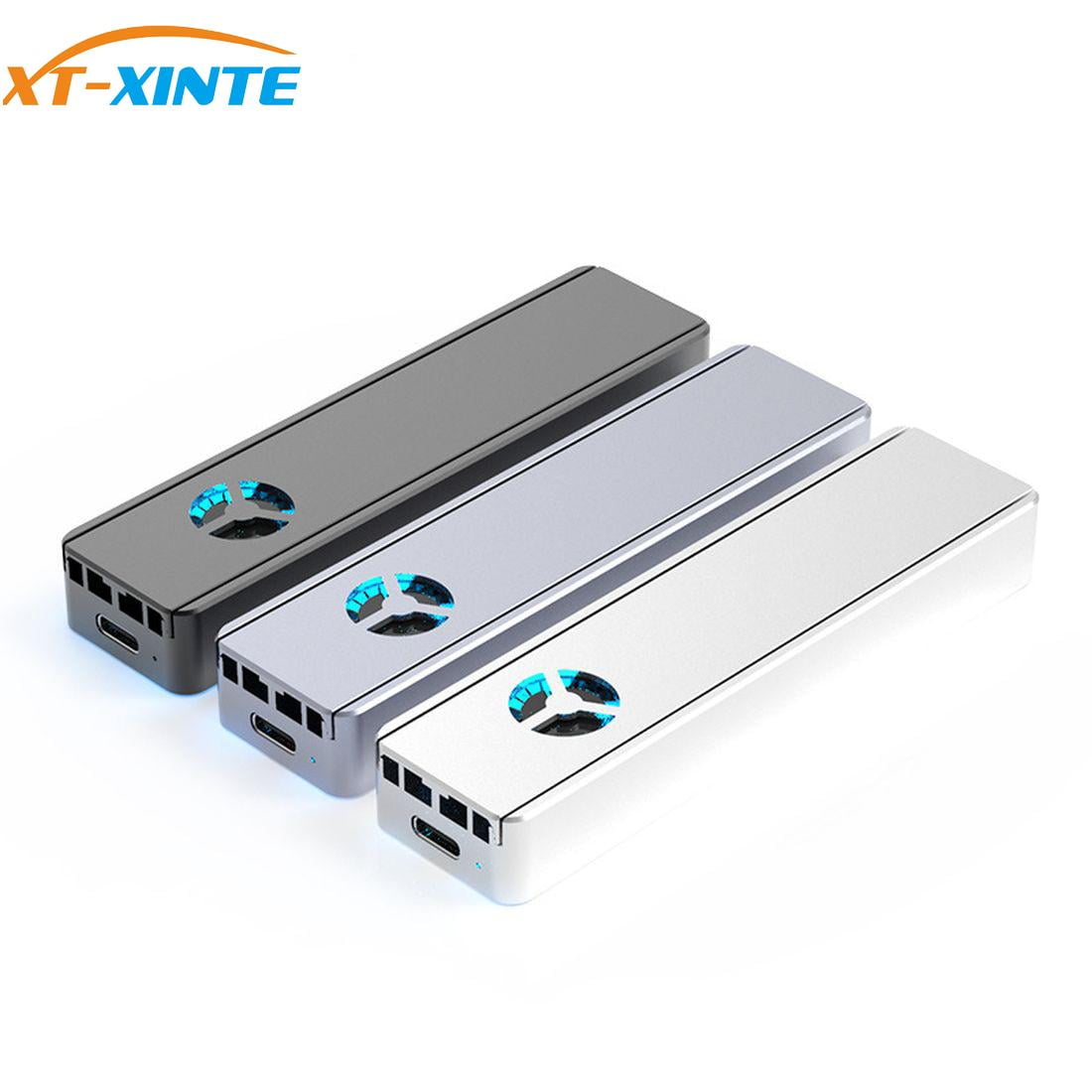 XTXINTE M2 SSD Case for NVME Enclosure Builtin cooling fan M.2 to USB
