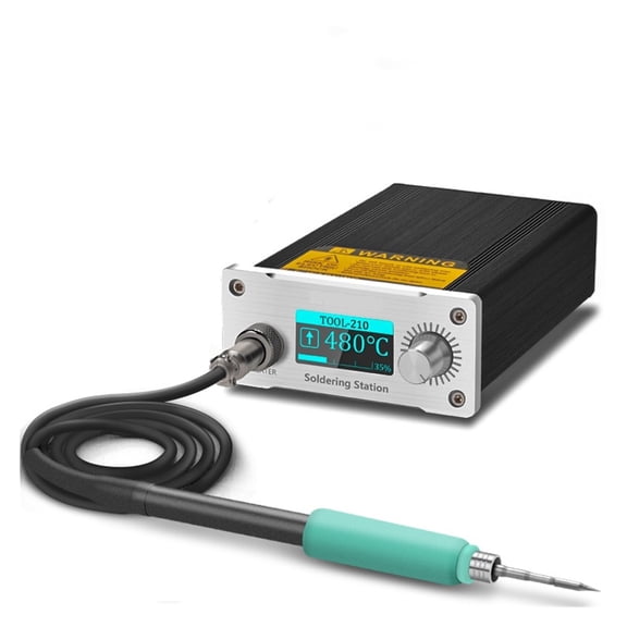 XT210 Smart Soldering Station, 6s Fast Heating with 1.3" OLED & STM32 Temp Control ,Repair Gear