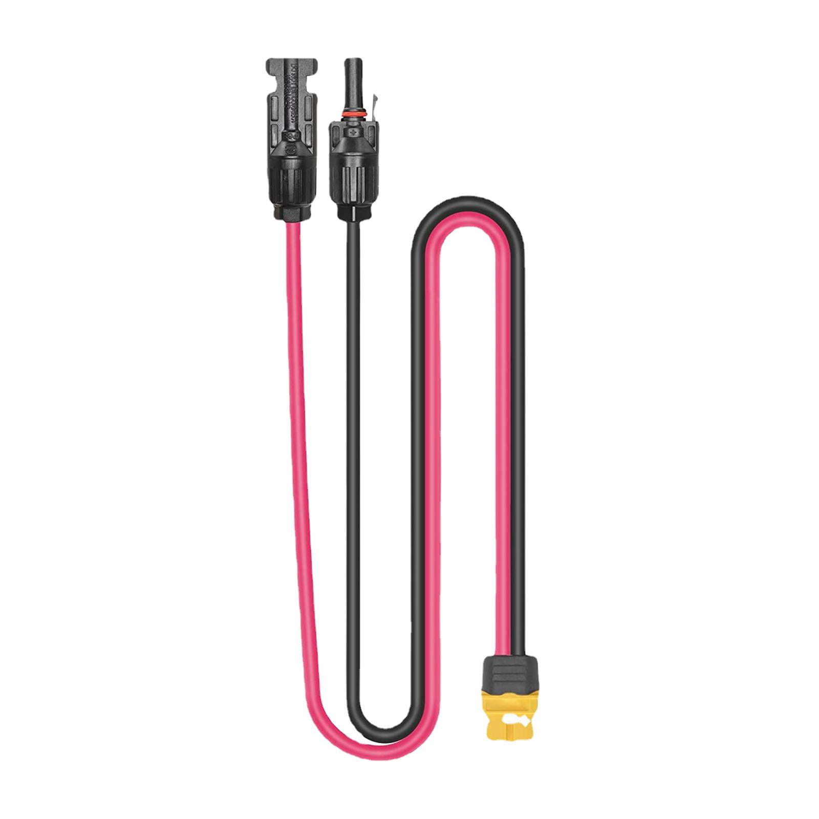XT60 Adapter to Solar Male Female Connector Extension Charge Cable 12AWG 1 for Portable Power Station