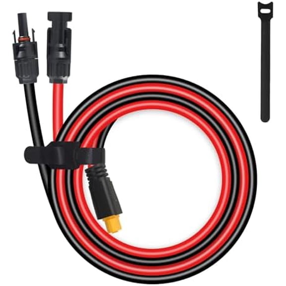 XT60 Connector, MC4 to XT60 Extension Charging Cable 2FT, Solar to XT60 Cable 10AWG