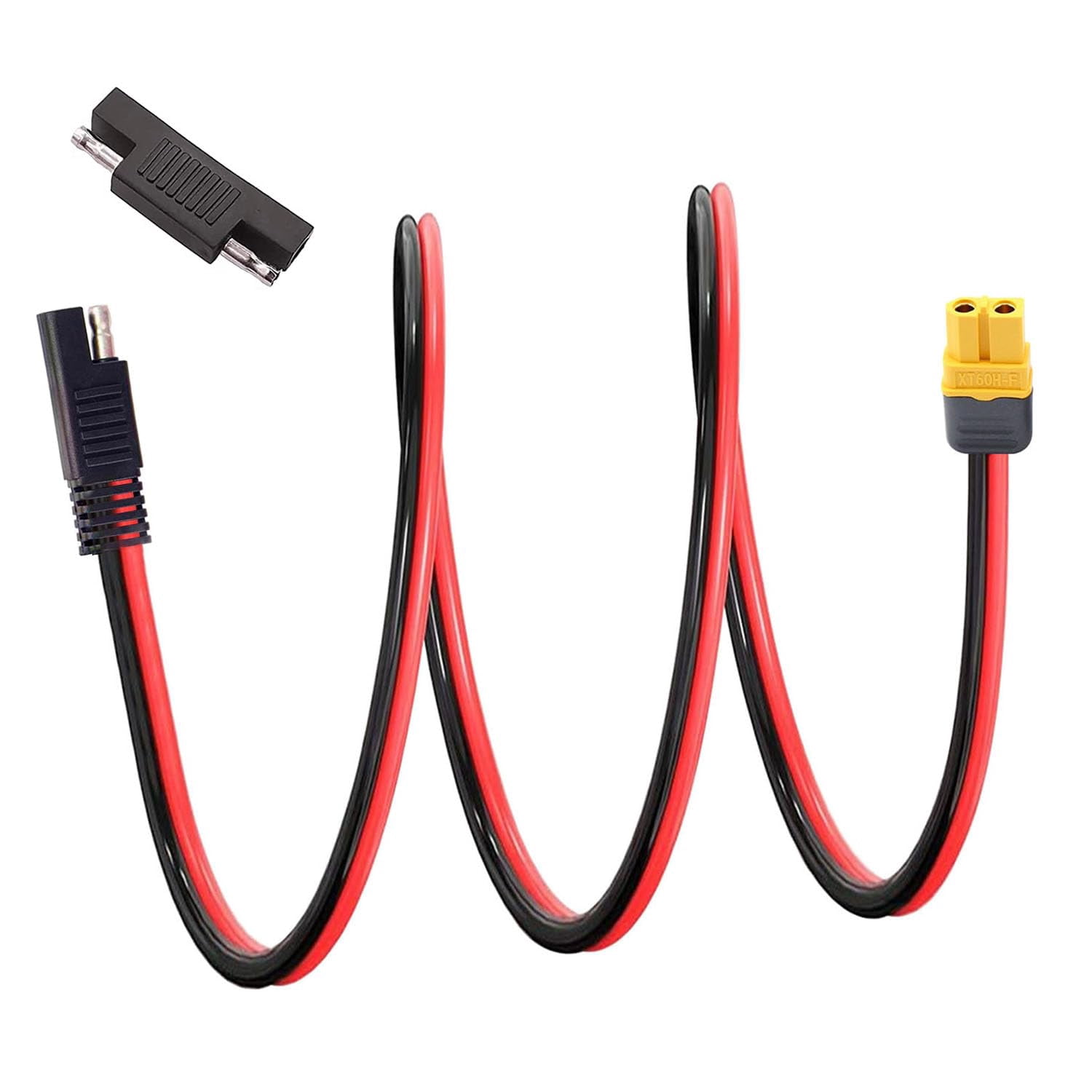 YINGAYOU XT60 Extension Cable 12AWG 30A Rallonge XT60 Male Femelle 12V-36V pour Générateur Solaire, Centrale électrique Portable et Panneau Solaire (12 AWG, 3 m YINGAYOU XT60 Extension Cable 12AWG 30A Rallonge XT60 Male Femelle 12V-36V pour Générateur Solaire, Centrale électrique Portable et Panneau Solaire (12 AWG, 3 m