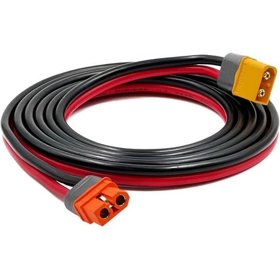 XT60 Male to Female - 12AWG Solar Extension - 1.5M for Ecoflow Portable Power Station