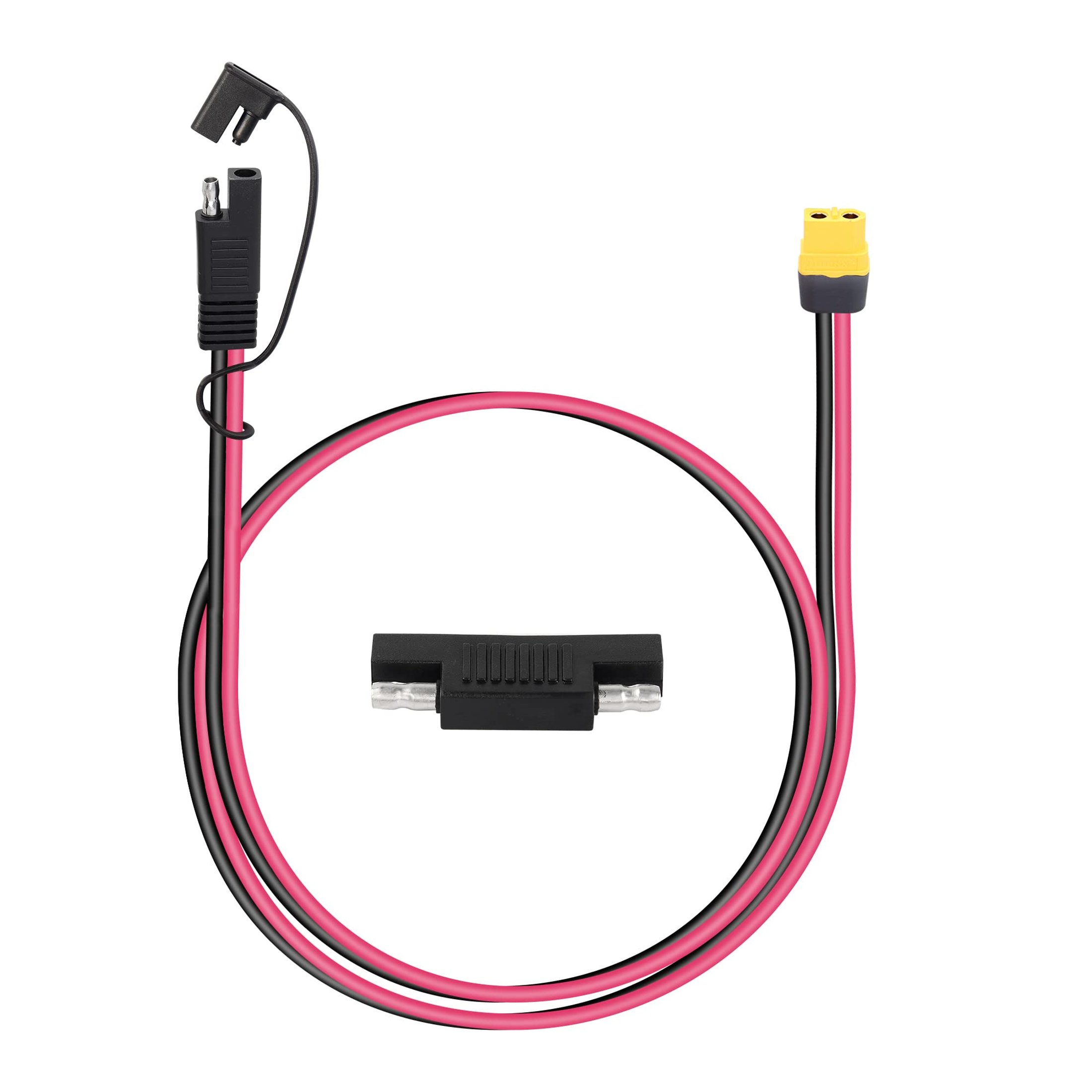 XT60 to SAE Solar Power Extension Cable for Batteries and Generators