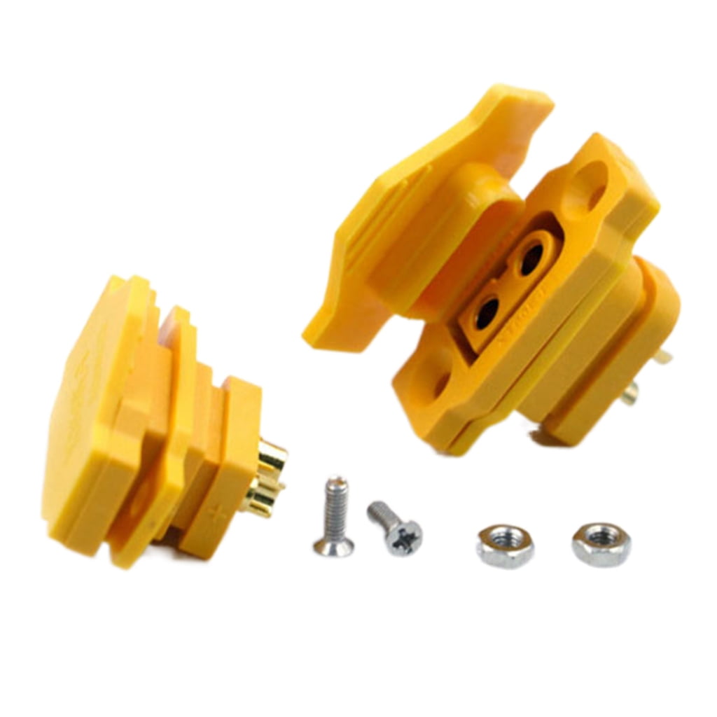 Fixed Plug XT60E-F Gold Plated Connector XT60 Female Plug Plug Socket Panel Mount ...