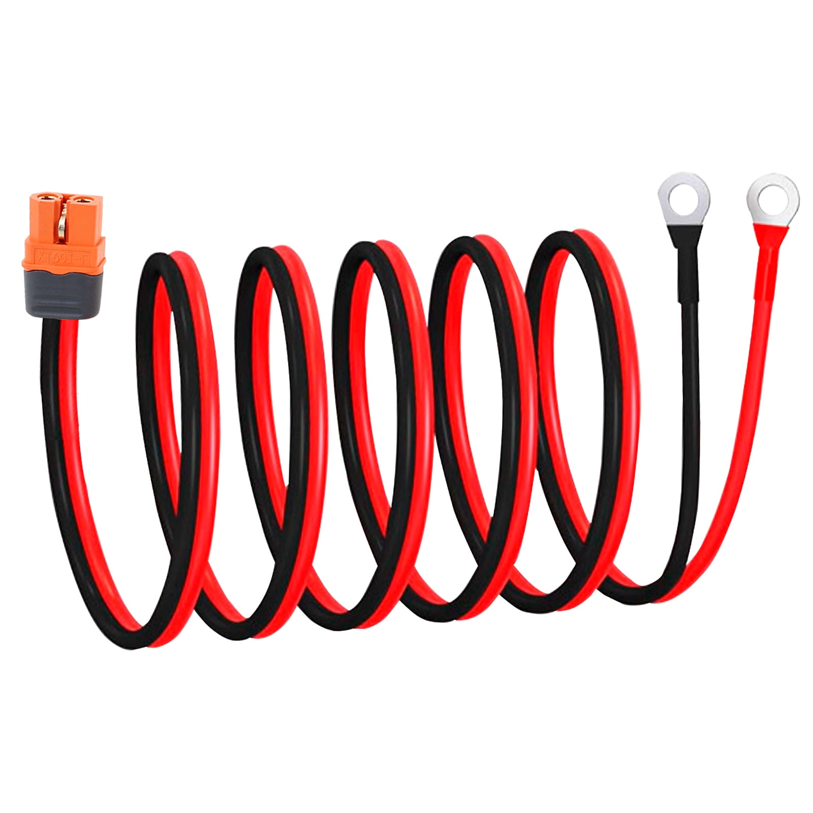 XT60i to O Ring Terminal Cable Versatile Safe XT60i Female to O Ring Connector Protective XT60i F Extension Cable Convenient Solar to XT60 Charge Extension Cable for Industry