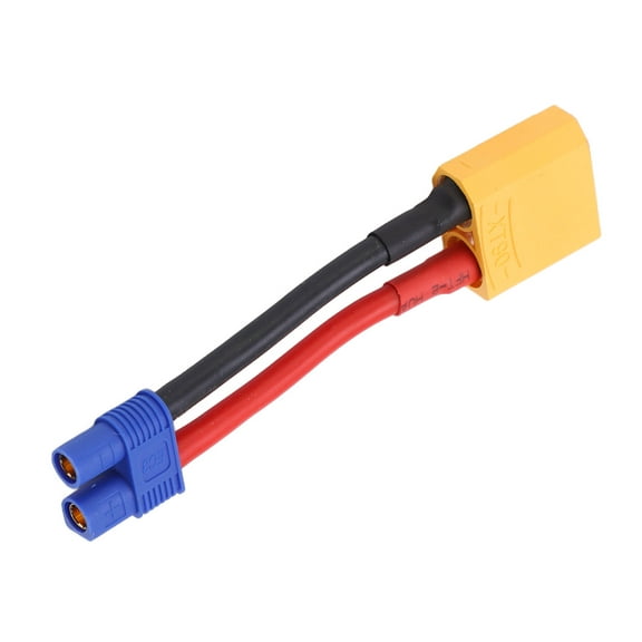 XT90 Female to EC3 Male Cable Reusable Connector Ends Safe Shell 12AWG 94mm/3.7in Length Plug for RC Car Model