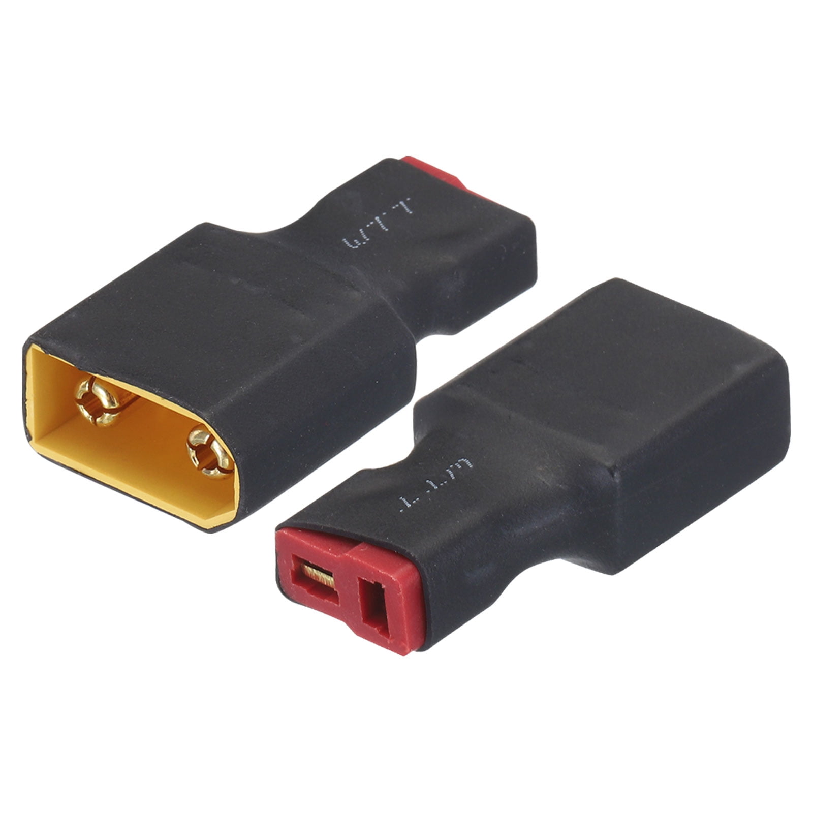 Pack De 2 Conectores XT90 – Adaptador De T Plug Macho A XT90 Hembra, Para Baterías Y ESC, Sin Cables