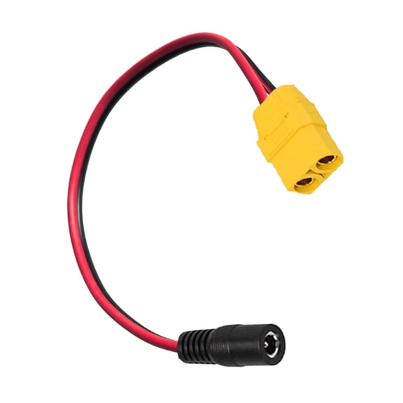 XT90 to DC5521 Female Cable, 14AWG PVC Insulated Copper Wire for Portable Power Connection Applications