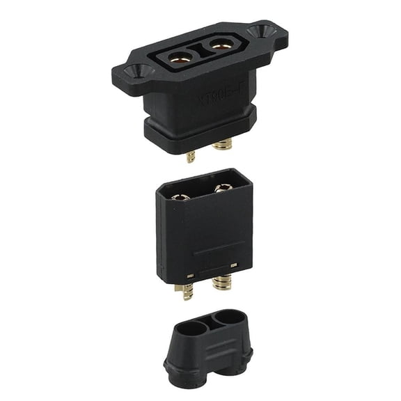 XT90E-F Battery Connector Female-plug Gold-plated XT90-Installable Connector For Drones Model Airplanes Electric Vehicles