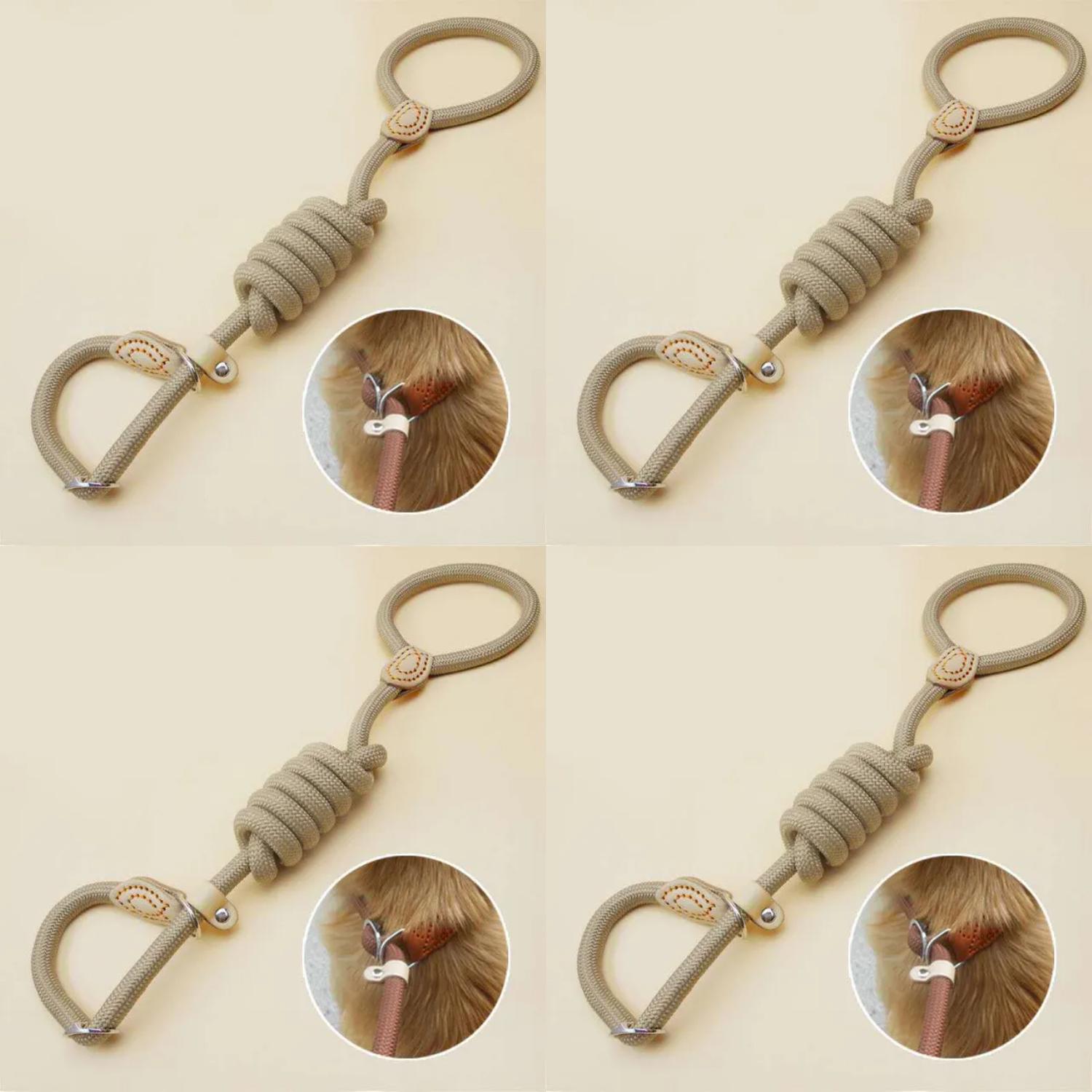 XTAIYIMAO Dog Leash Slip Rope Lead Leash Heavy Duty Braided Rope