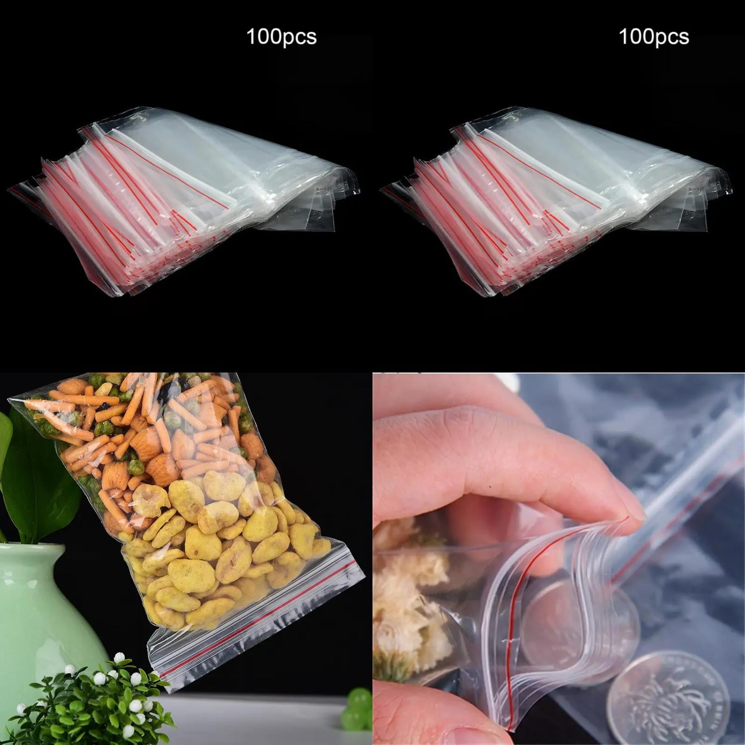 XTAIYIMAO Selfadhesive Transparent OPP Bags Pack of 100 Perfect for