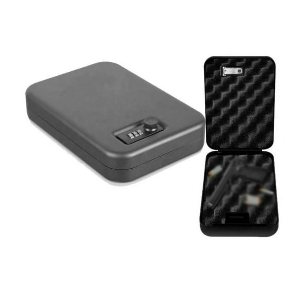 XTEILC Anti Theft Portable Gun Safe with Password, Solid Steel