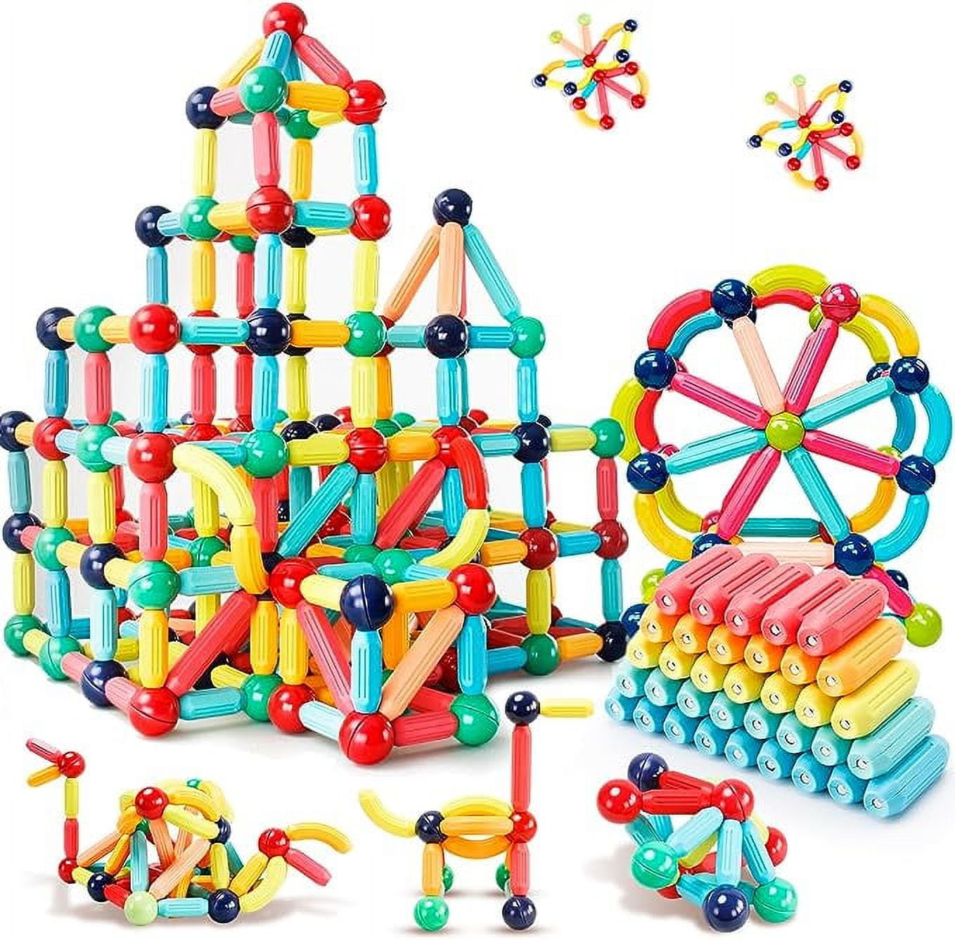  Magnetic Blocks Kids Toys for Boys and Girls 3-5 5-7 Year Old,  STEM Magnet Building Cubes for Toddler, Sensory Montessori Educational Toy  for Children Development and Creativity : Toys & Games