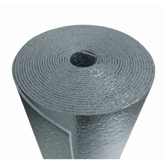 Reflective Foam Core Heat Shield Insulation Roll Double-Sided Aluminum 24x25 R7