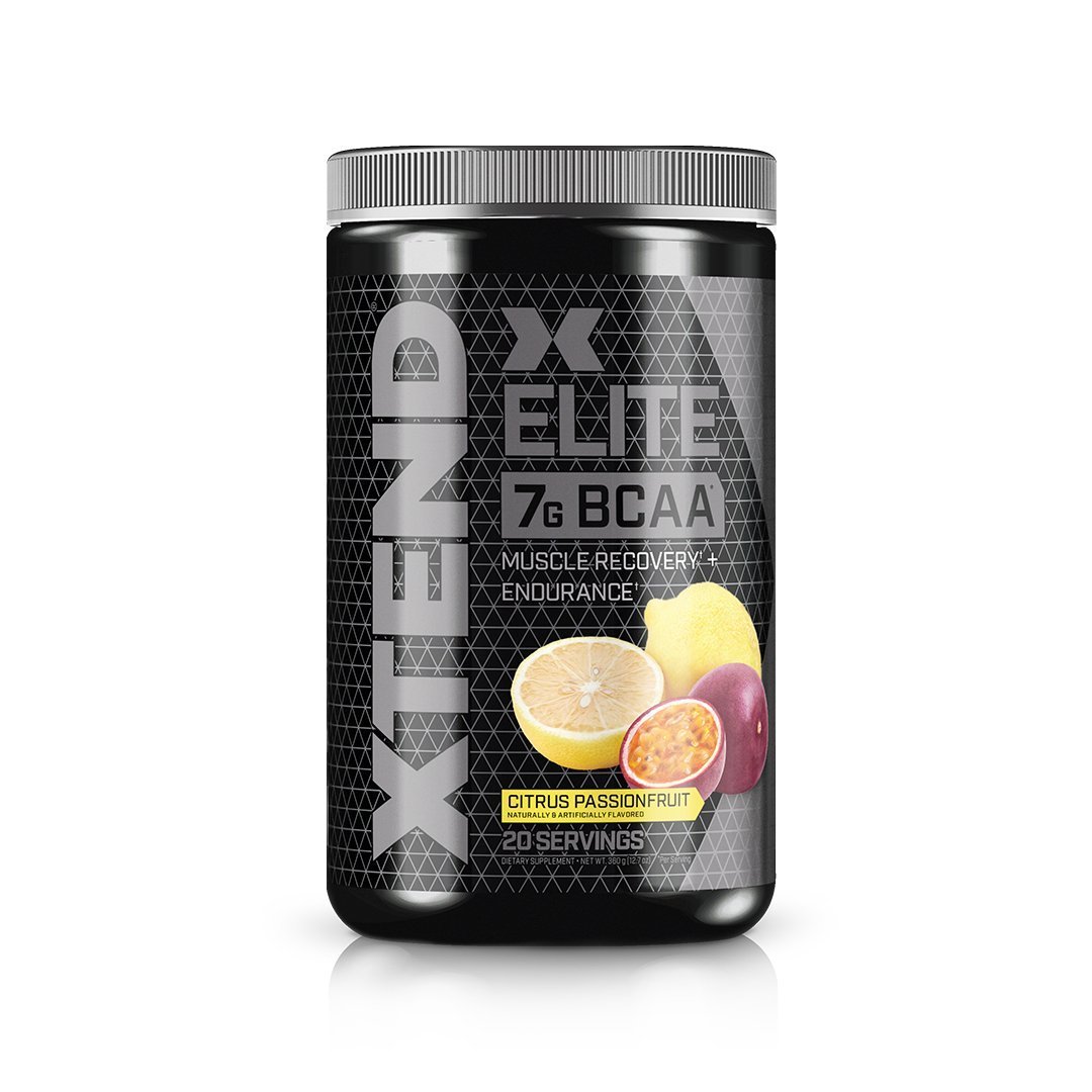 XTEND Elite BCAA Powder + Citrus Passionfruit + Recovery + Endurance + 20 Servings