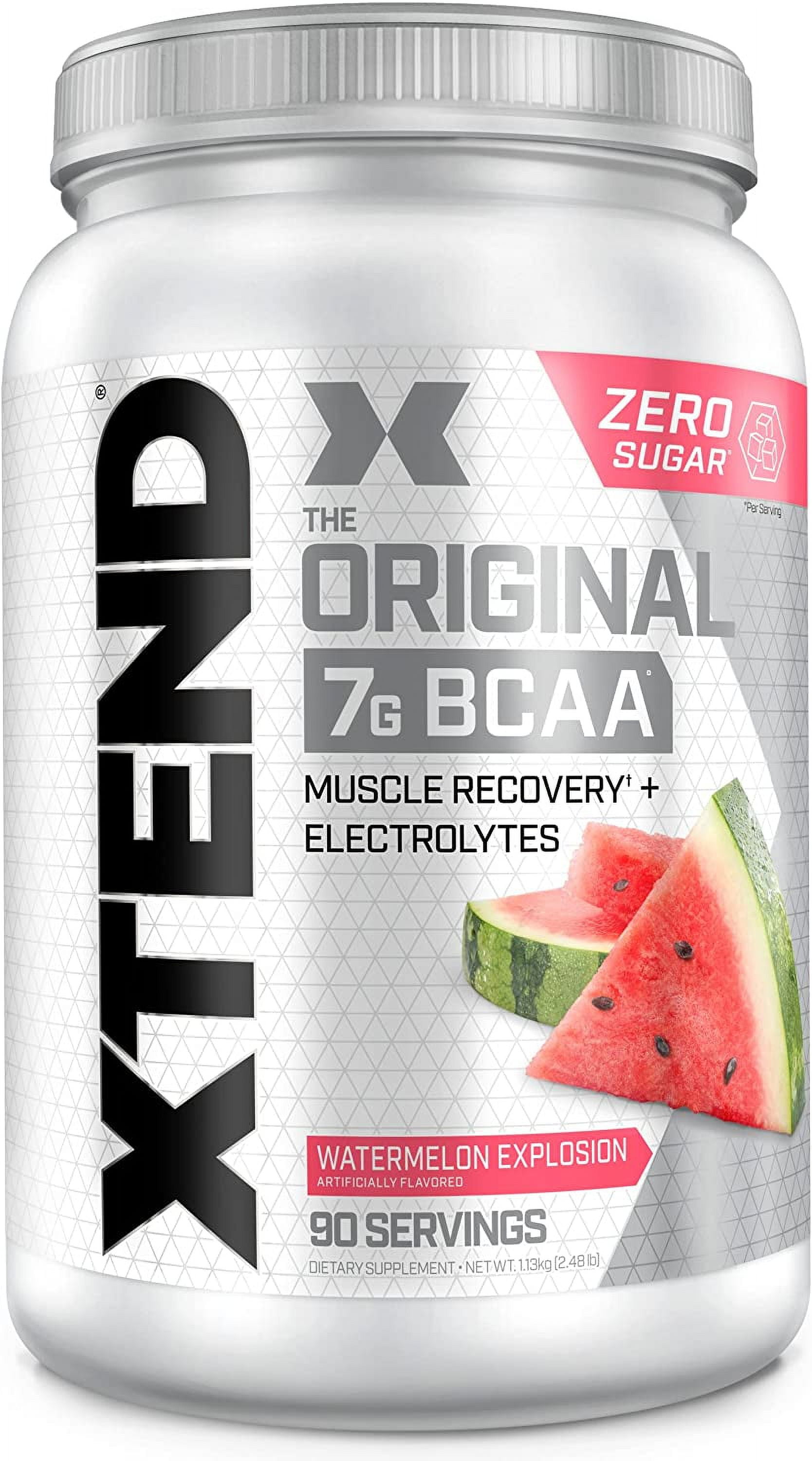 XTEND Original 7G BCAA Powder, Zero Sugar, Watermelon Explosion, 90 Servings