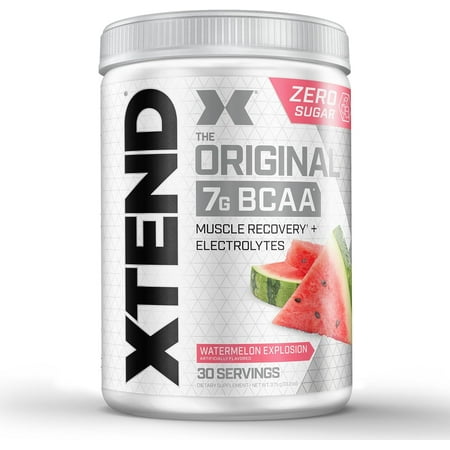 XTEND Original BCAA Post Work Muscle Recovery & Hydration Amino Acids, Watermelon, 30 Servings