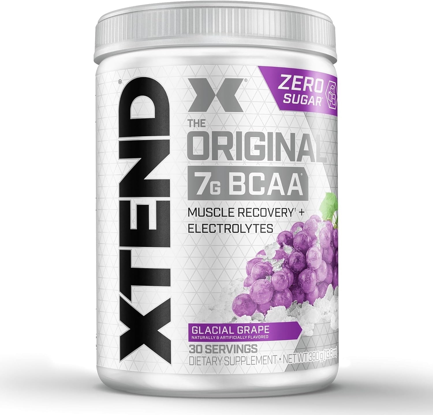 XTEND The Original 7G BCAA Powder, Glacial Grape, 13.8 oz