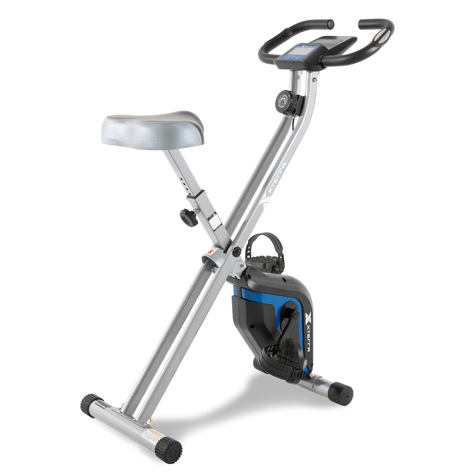 XTERRA Fitness FB160 Compact Folding Stationary Bike with Heart Rate Sensors and Large Padded Seat - image 1 of 9