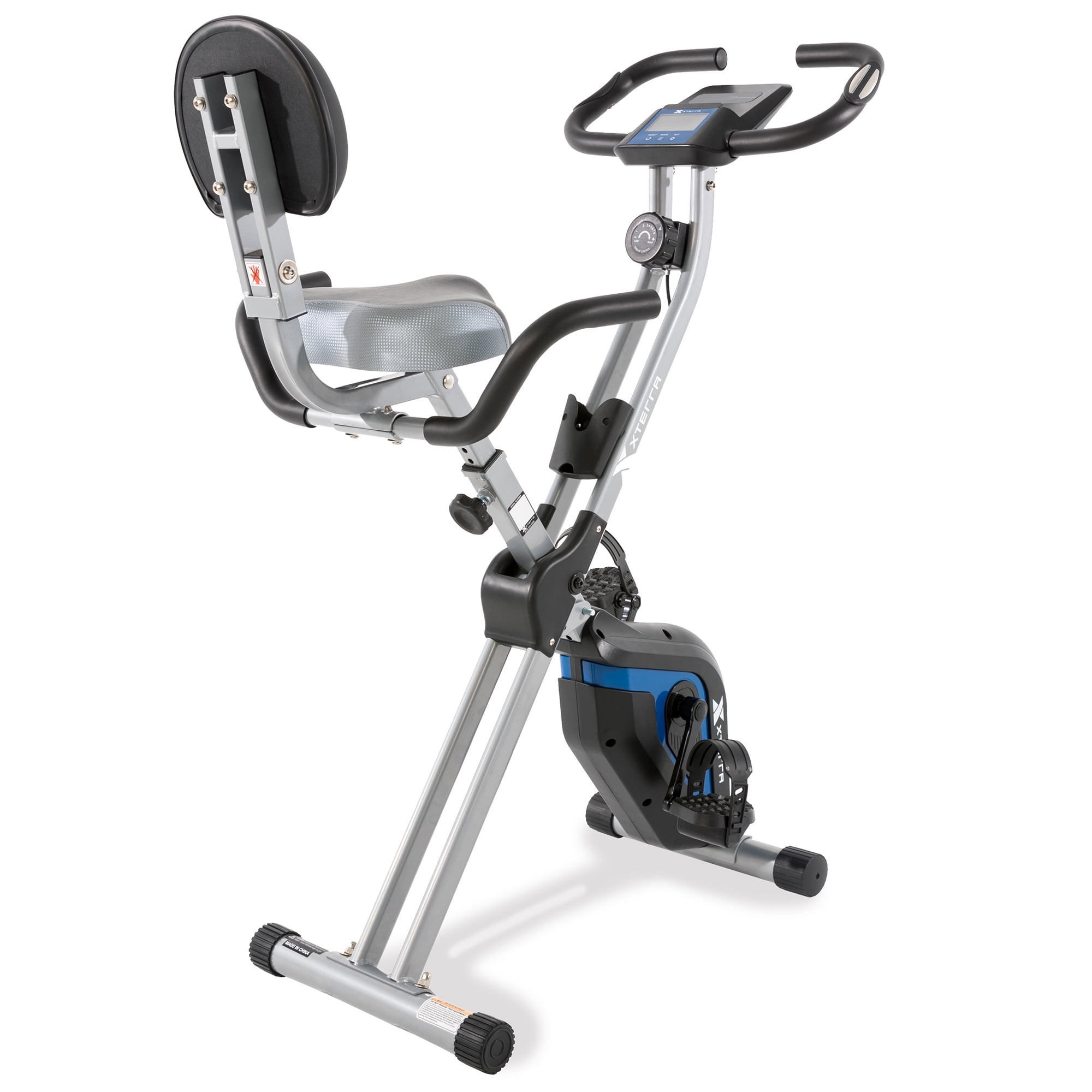 XTERRA Fitness Compact Stationary Upright Folding Bike with Magnetic Resistance and 250 lb Weight Limit - Walmart.com