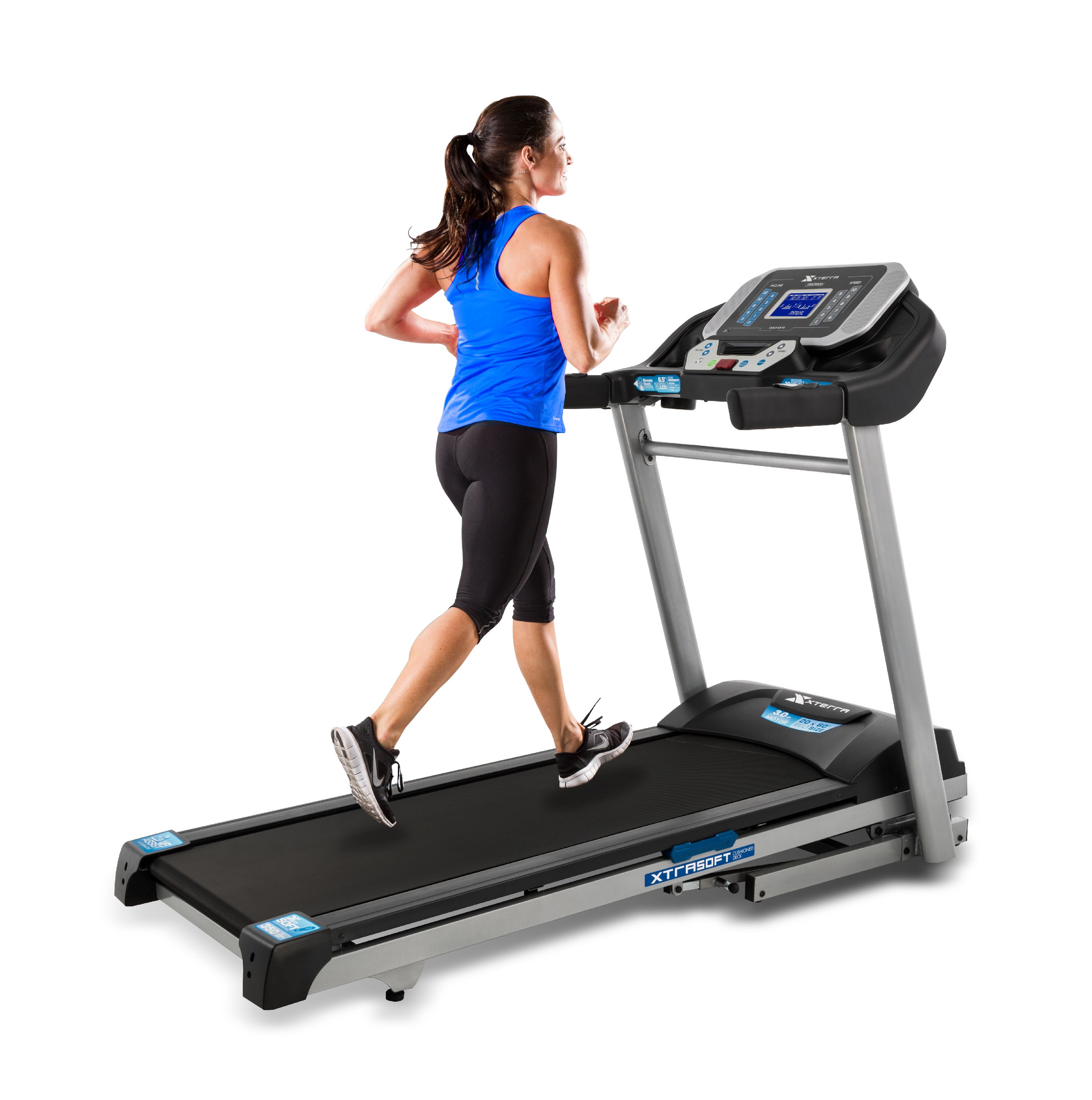 XTERRA TRX3500 Folding Motorized Treadmill with Bluetooth FTMS, Handlebar Control Buttons, Built-In Speaker and Audio-Jack - image 1 of 9