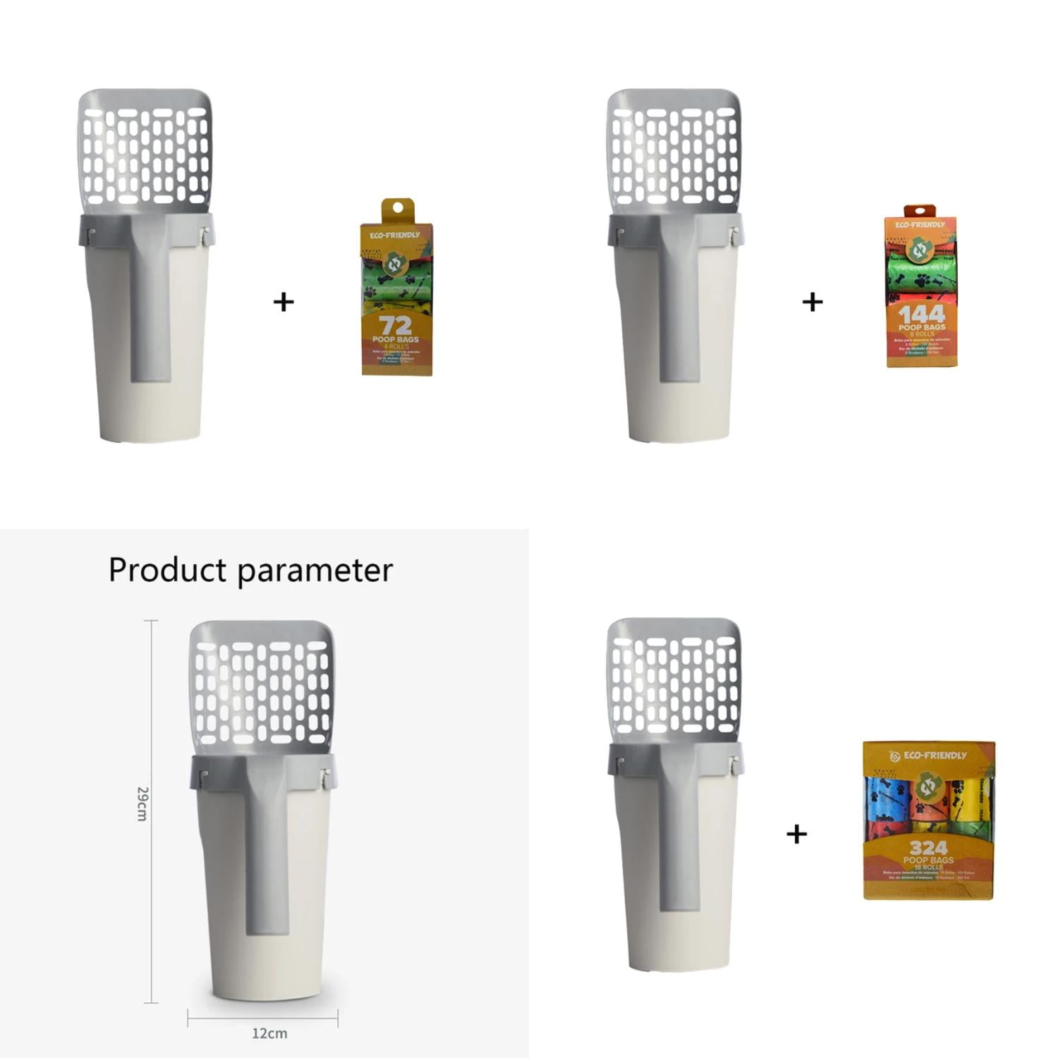 XTEURHD Allinone Cat Litter Shovel Set Cat Poop Scooper Cat Litter