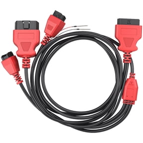 XTOOL 12+8 FCA Adapter Cable Bypass SGW Module for Chrysler for Dodge for Jeep Vehicles (2018+), Compatible with X100 PAD3/D9S/D8/D7/IP819/IP616, Red OBD2 Diagnostic Connector