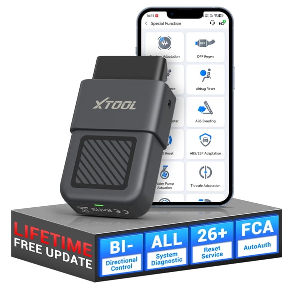 XTOOL A30X Wireless OBD2 Scanner Diagnostic Tool Bi-Directional Scan Tool Engine Code Reader for Car 26 Resets FCA Free Update