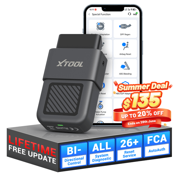 XTOOL A30X Wireless OBD2 Scanner Diagnostic Tool Bi-Directional Scan Tool Engine Code Reader for Car 26 Resets FCA Free Update